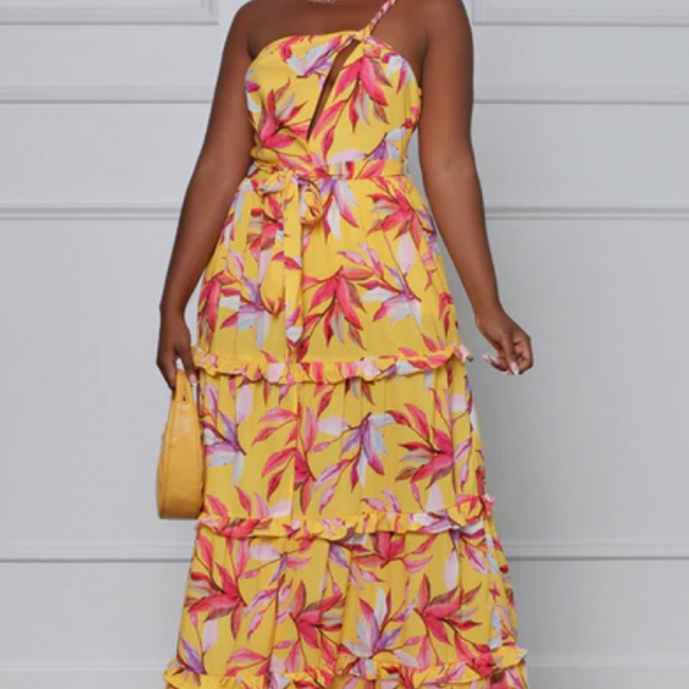 Sweet Paradise Floral Maxi Dress
